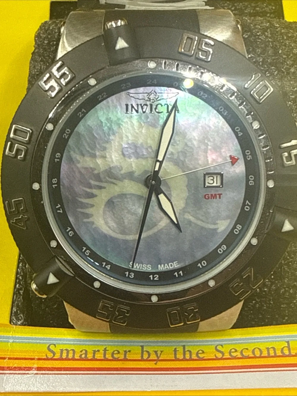 New Invicta Men's 0876 Subaqua Noma III MOP Dial GMT SWISS MADE New Battery